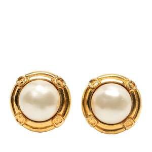 Chanel Clip-On Earrings Pearl #228946C46B